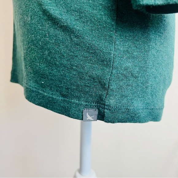 Eddie Bauer Forest Green Heathered Long Sleeve Scoop Neck Knit Tee Top Shirt - Picture 5 of 6